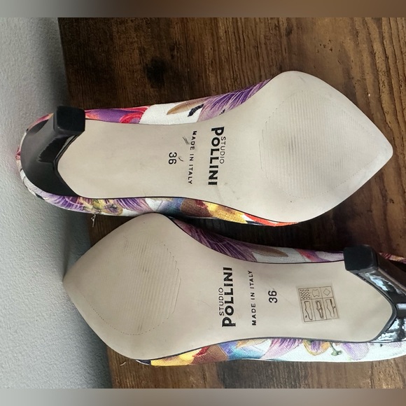 Never worn gorgeous Studio Pollini flower shoes size 36 - Picture 5 of 10